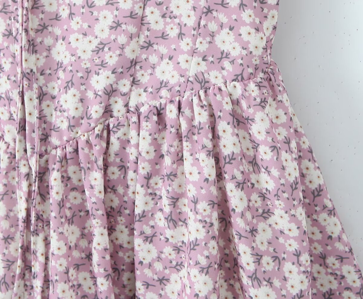 Lace-up Floral Sexy Vacation Romper