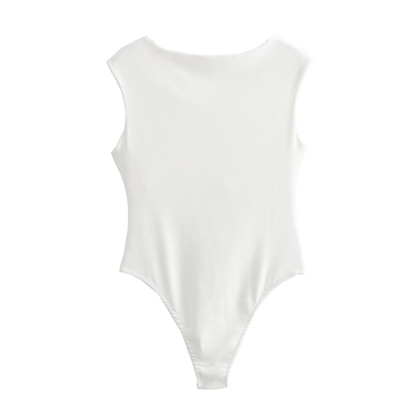 Simple Sleeveless Cotton Bodysuit