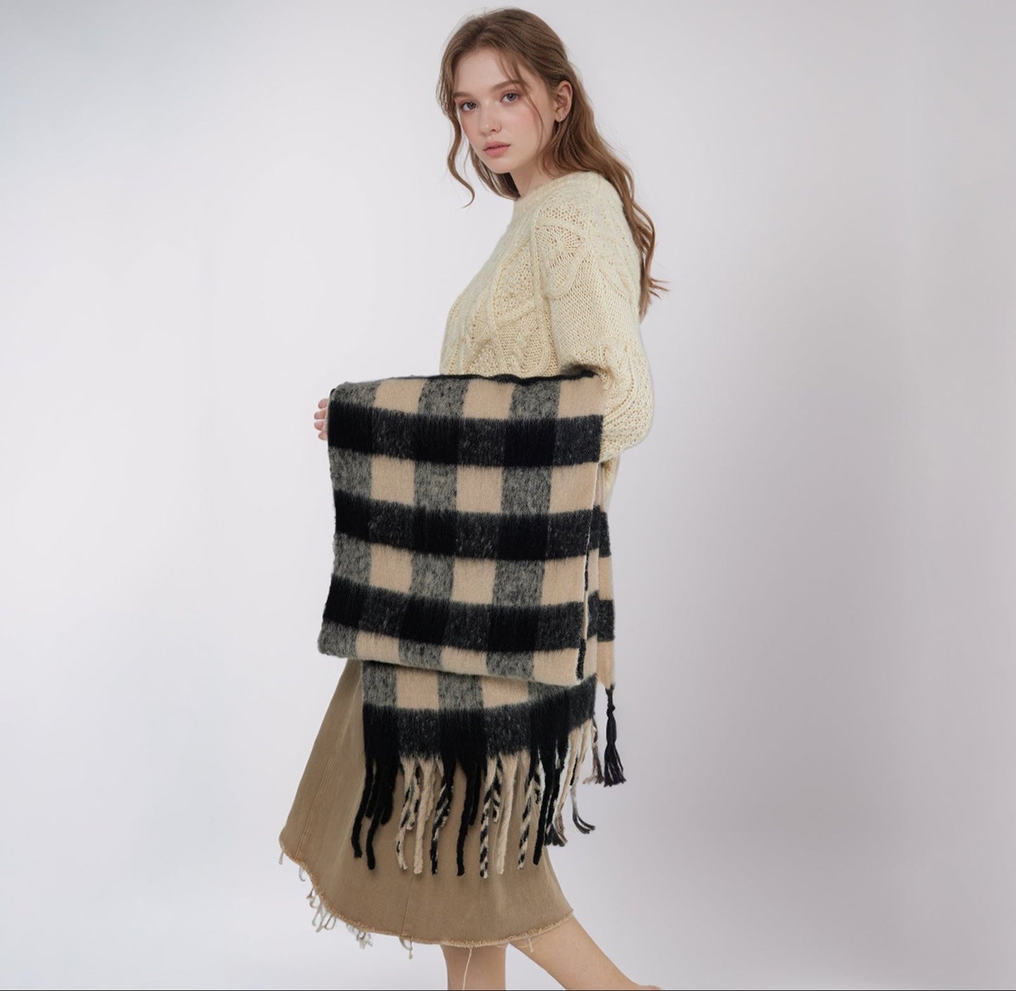 Checkerboard Plaid Scarf