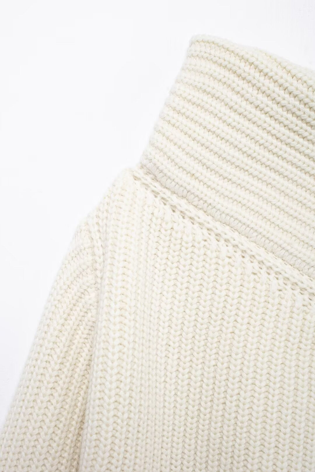 Stylish Asymmetric Collar Sweater