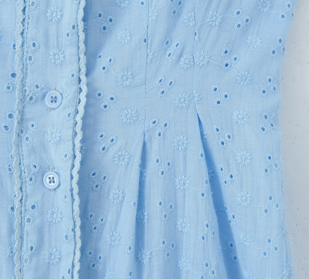 Tight Waist Embroidered Strap Maxi Dress