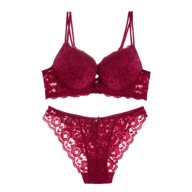 Lace Sexy Push up Comfort Bra Set