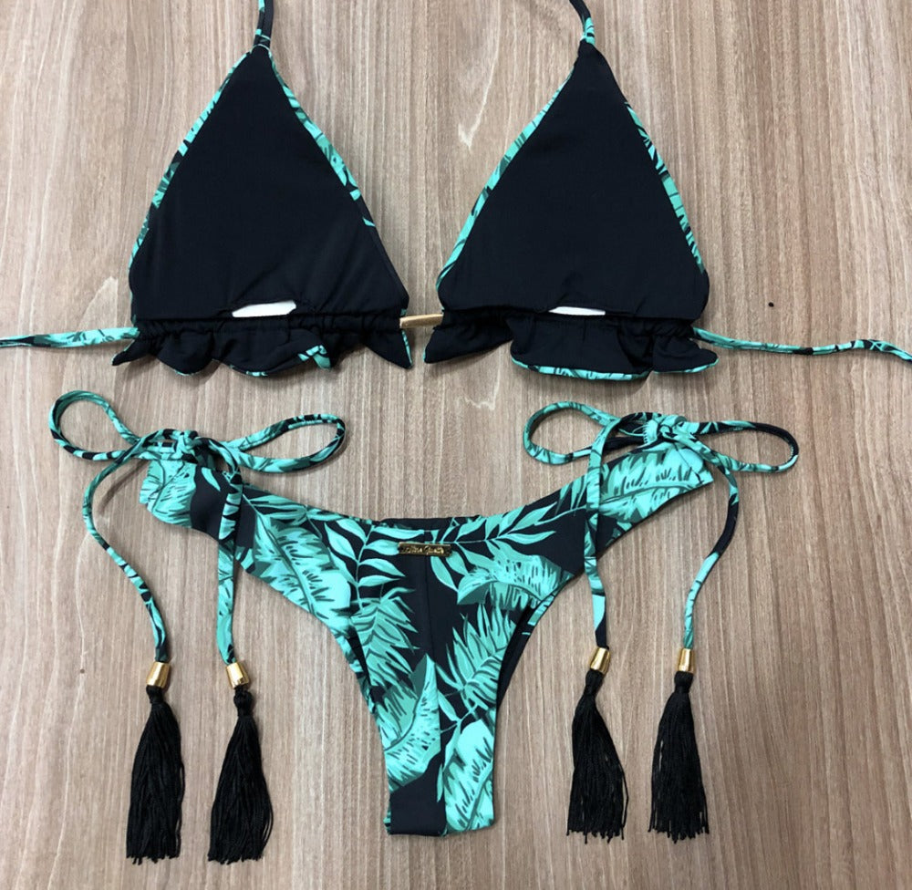 Printed Bikini Tied Swimsuit