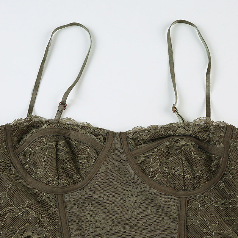 Lace Stitching Camisole Top