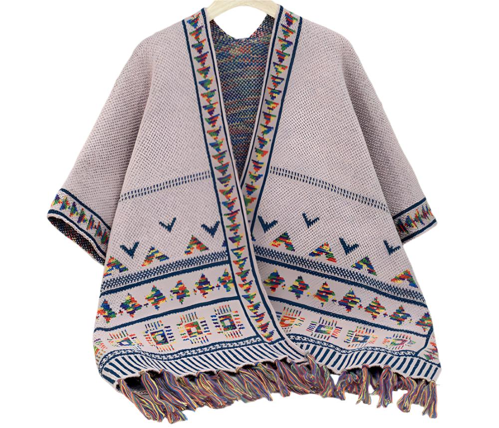 Knitted Tassel Shawl