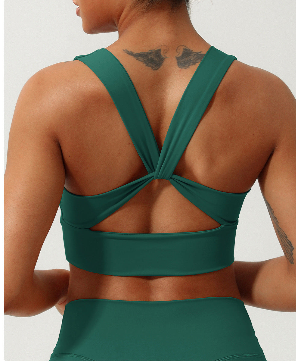 Cross Back Exercise Workout Yoga Bra
