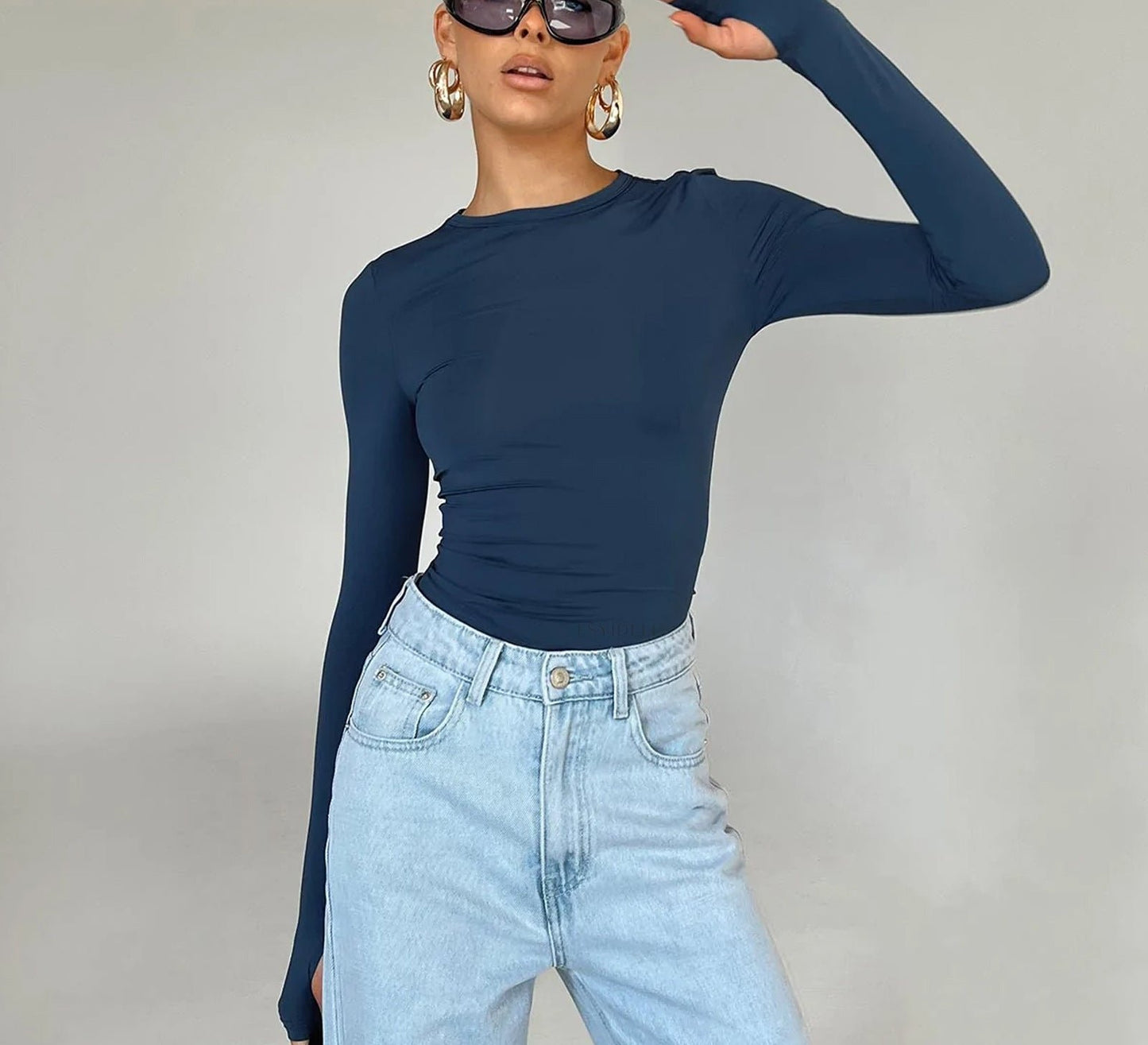Slim Fit Long Sleeve Top