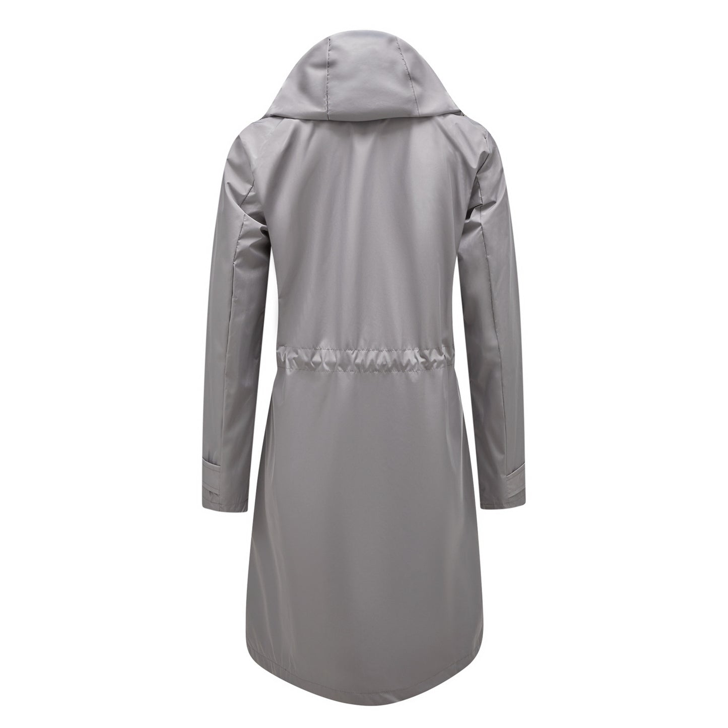 Trench Waterproof Hooded Striped Lining Coat