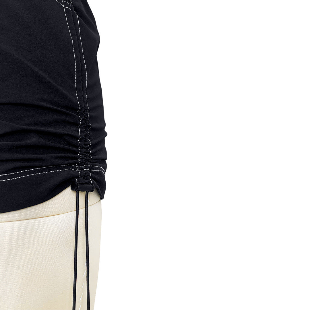 Pleating Fastener Sports Pocket Skirt