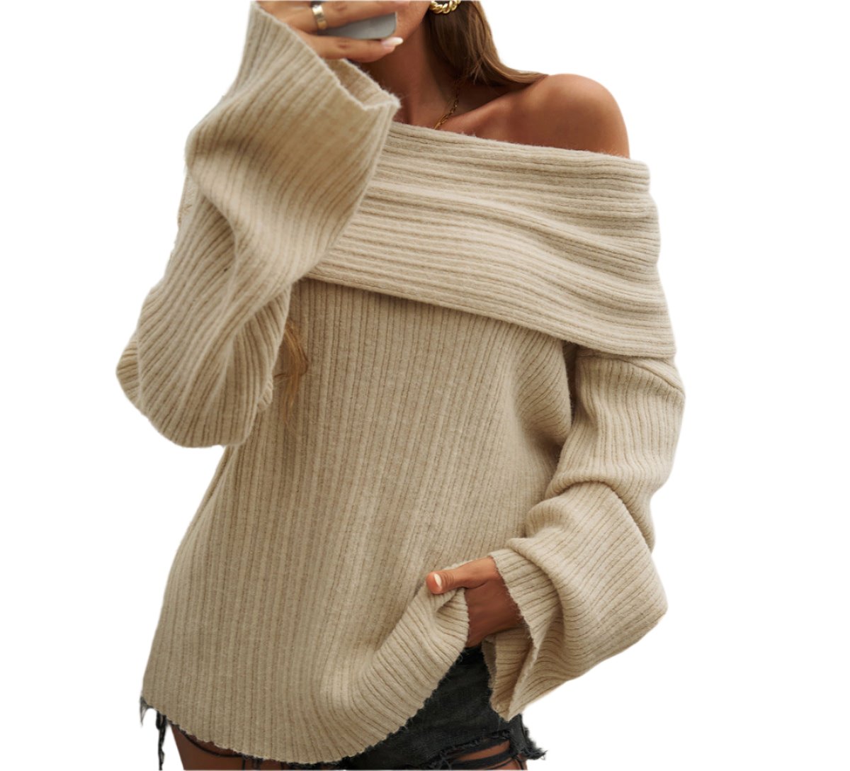 Loose Pullover Long Sleeve Sweater