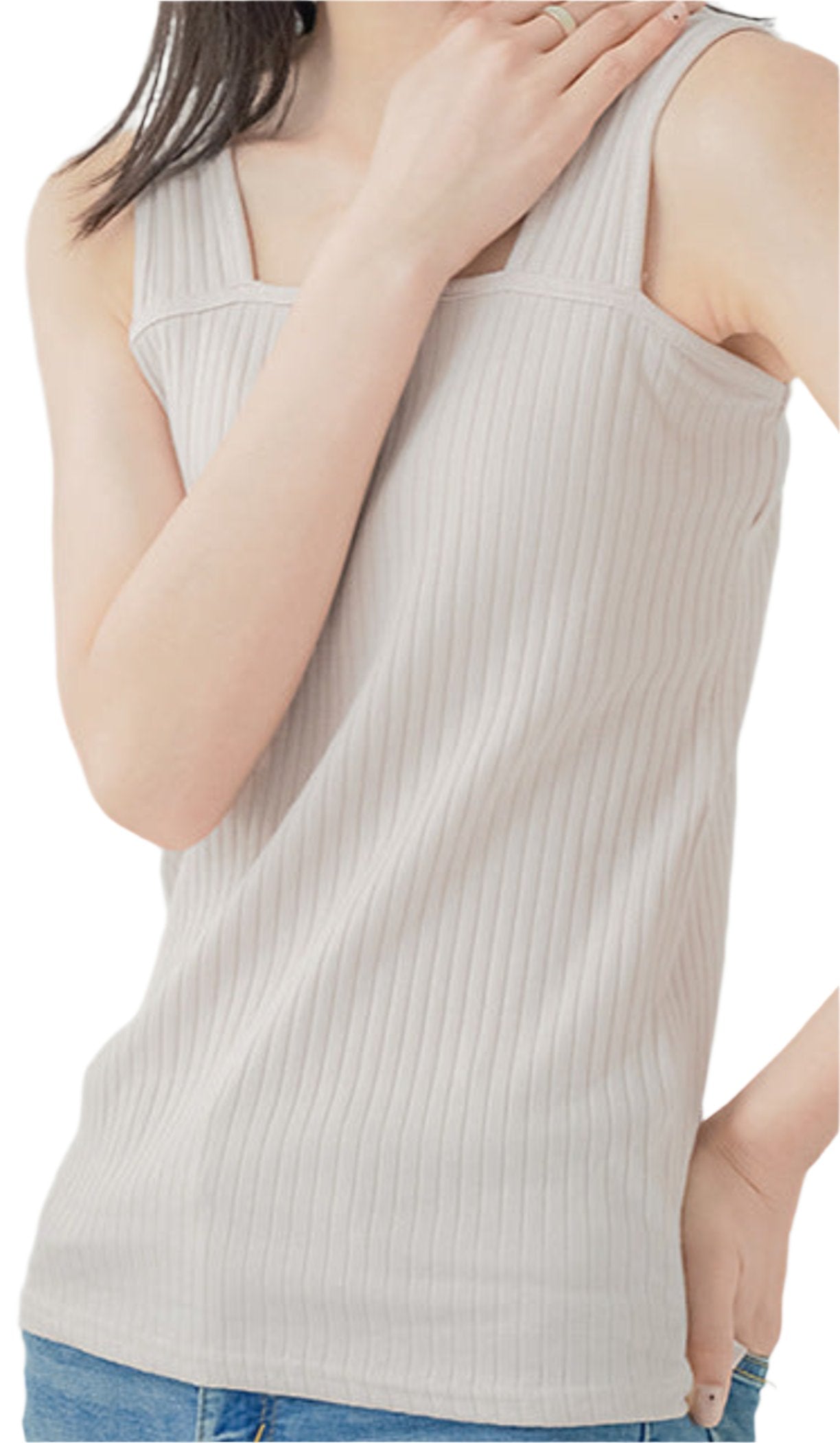 Pure Cotton Sunken Stripe Top