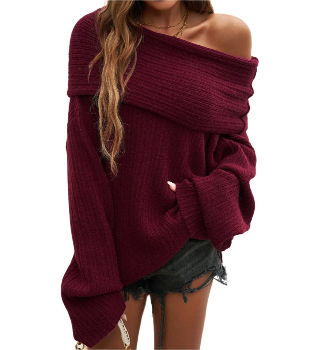 Loose Pullover Long Sleeve Sweater
