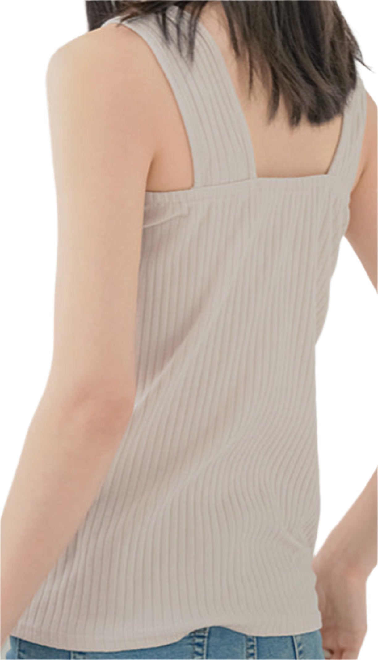Pure Cotton Sunken Stripe Top