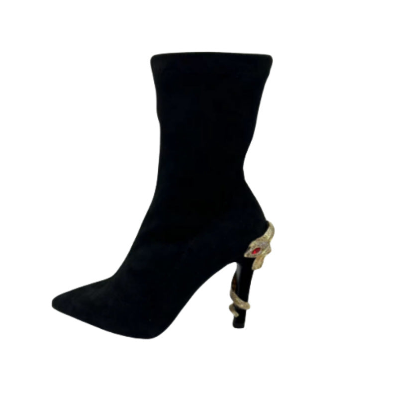 Skinny Stiletto Heel Elastic Socks Boots
