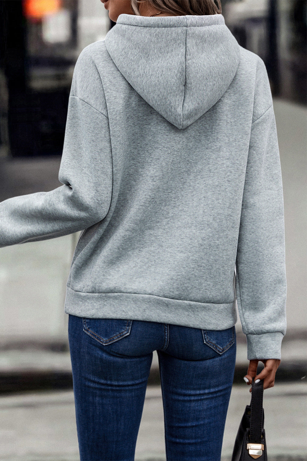 Hooded Lace Casual Hoodie