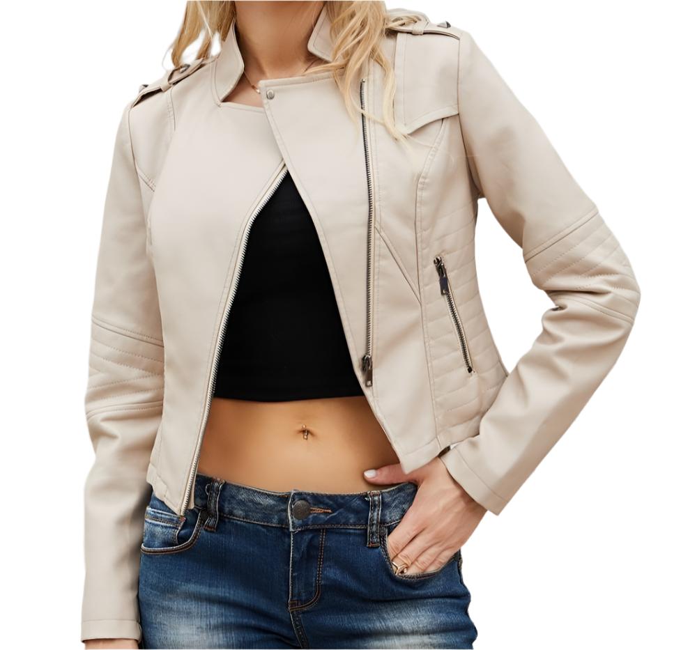 Rivet Leather Jacket