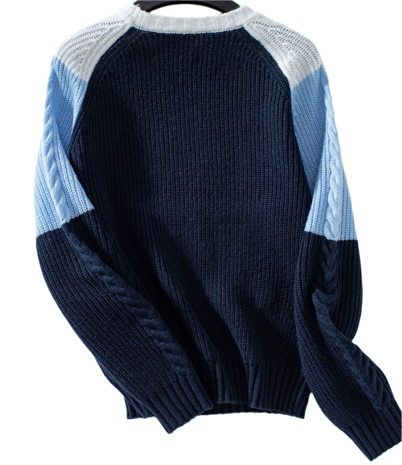 Woolen Rain Contrast Color Twisted Retro Sweater