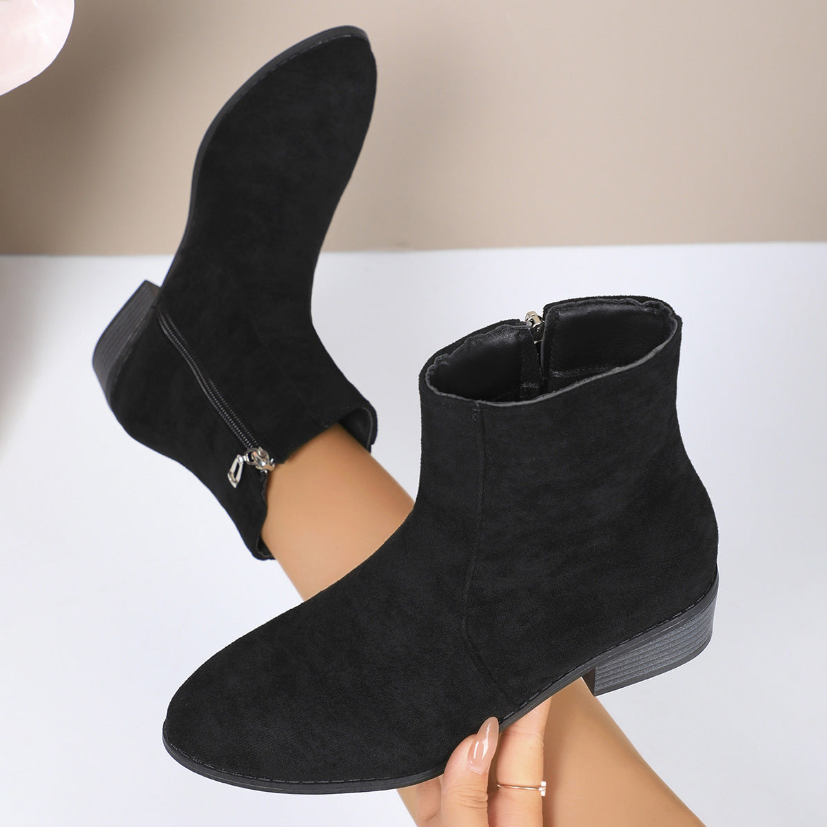 Suede Ankle Boots
