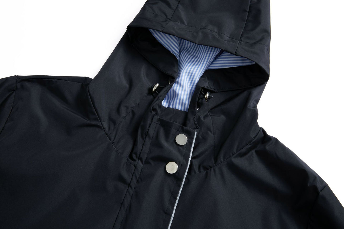 Trench Waterproof Hooded Striped Lining Coat