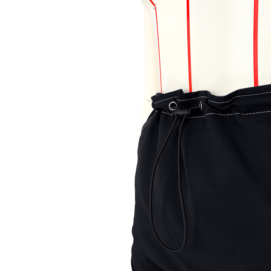 Pleating Fastener Sports Pocket Skirt
