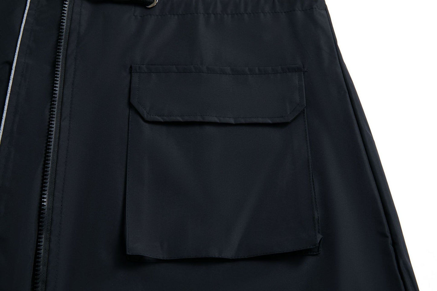Trench Waterproof Hooded Striped Lining Coat