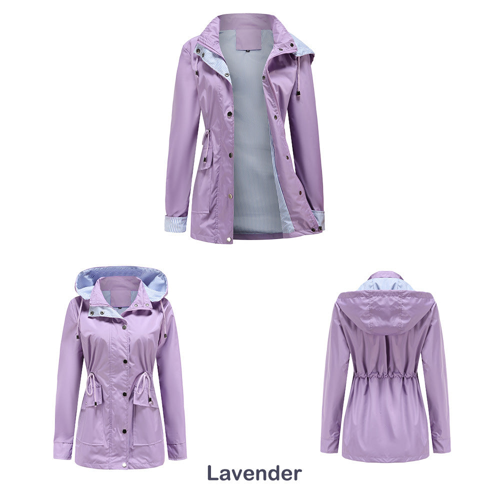 Windbreaker Striped Inner Coat