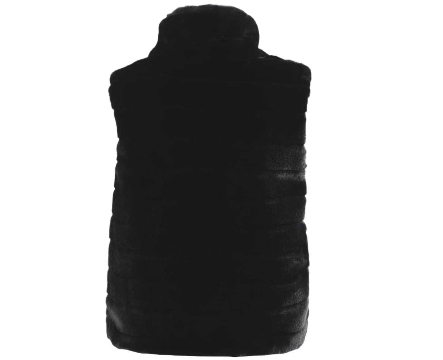 Vest Faux Fur Stand Collar Artificial Fur Coat