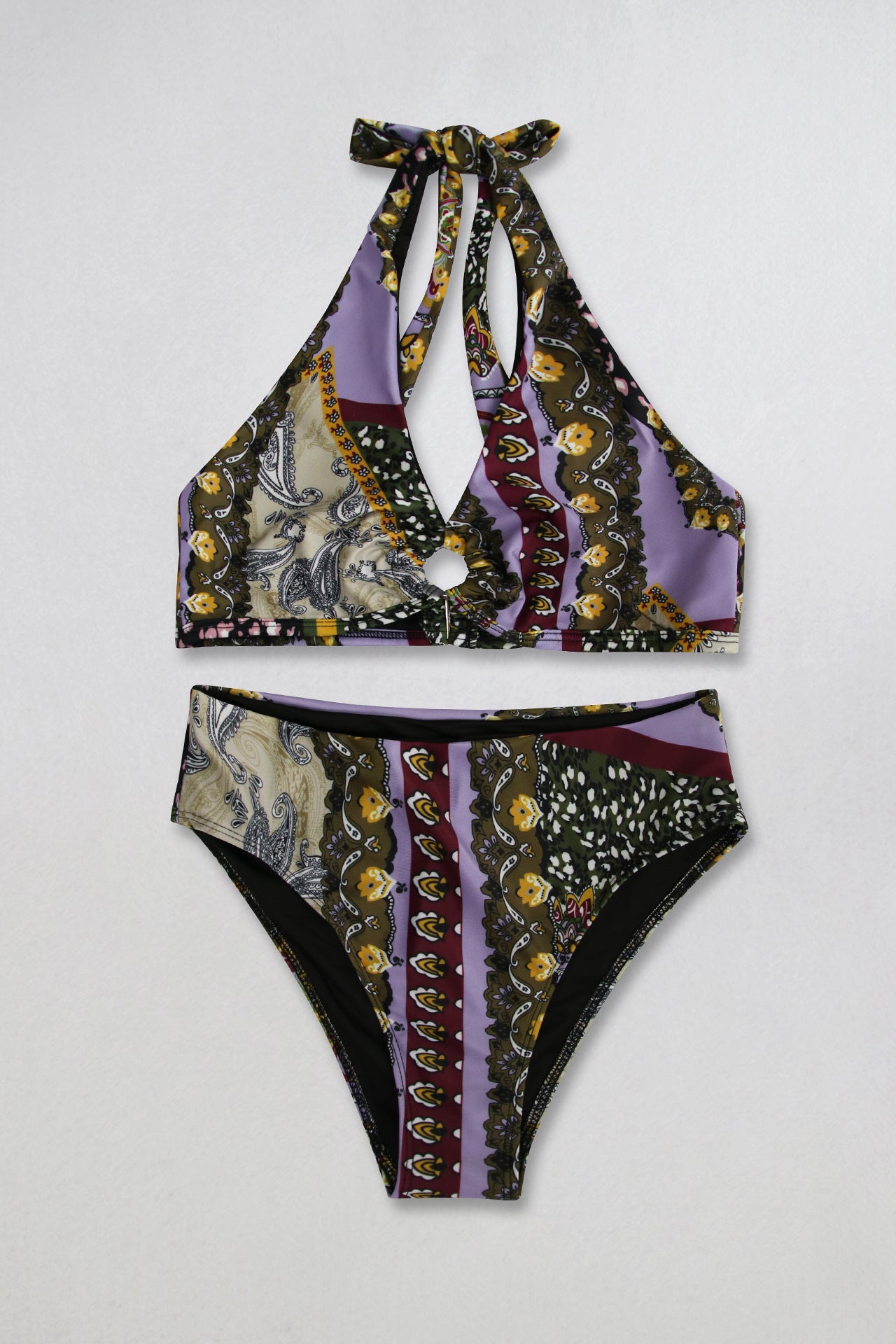 Printed Sexy Strap Split Bikini