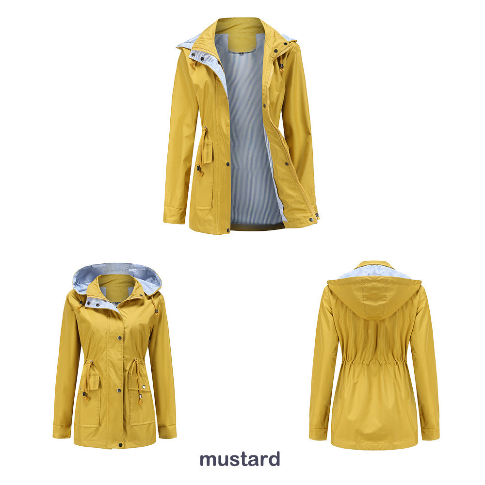 Windbreaker Striped Inner Coat