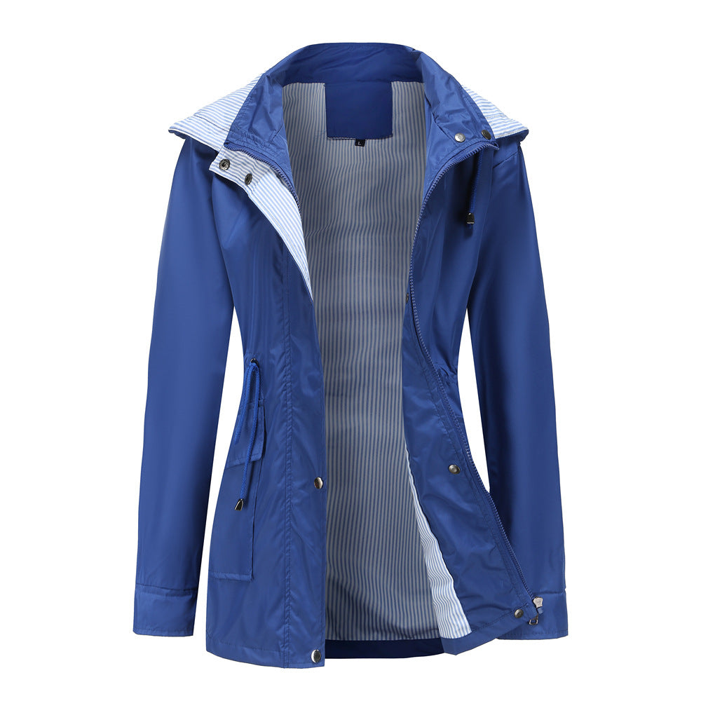 Windbreaker Striped Inner Coat