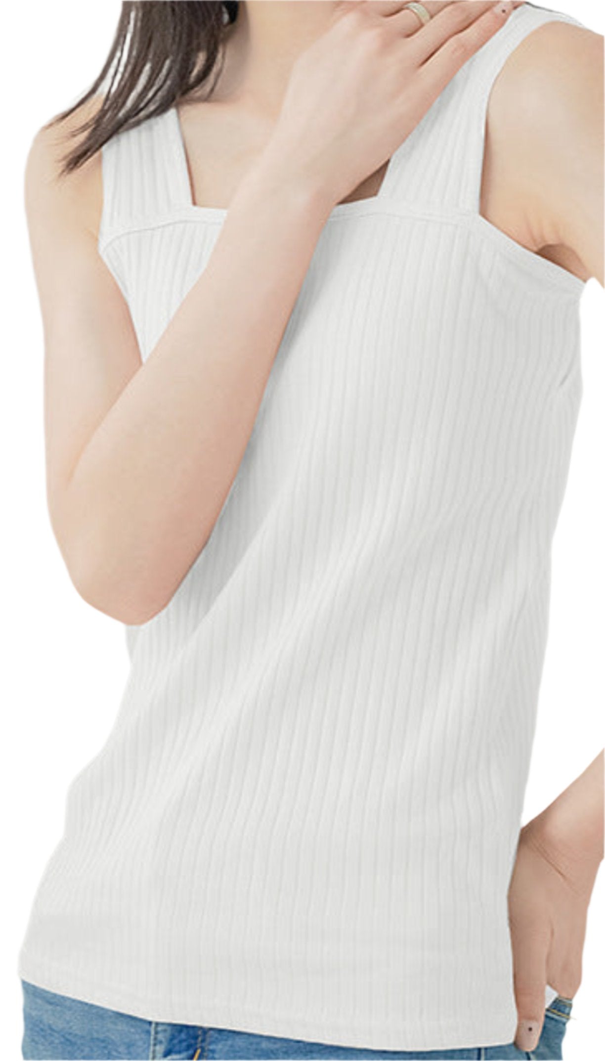 Pure Cotton Sunken Stripe Top