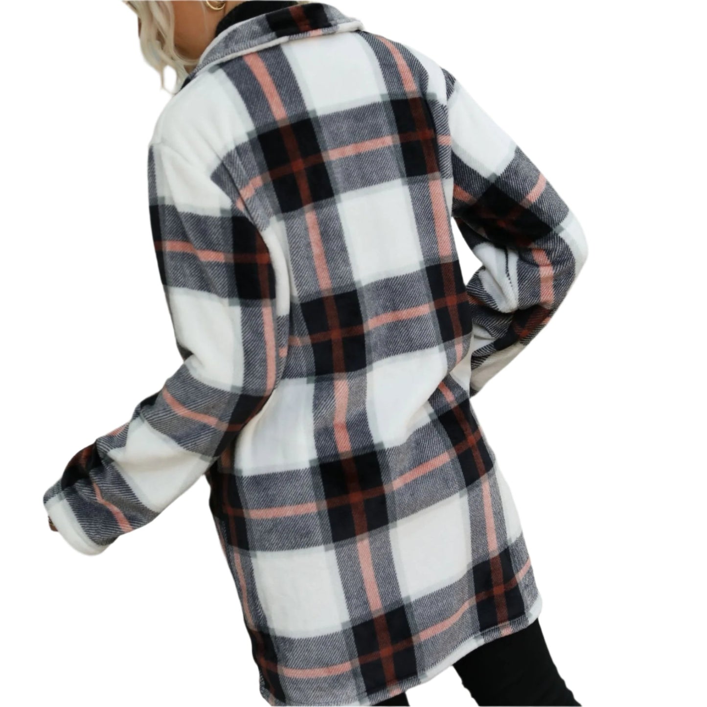 Elegant Long Sleeve Collared Gold Mink Fluff Woolen Coat