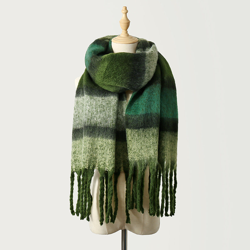 Striped Mohair Scarf