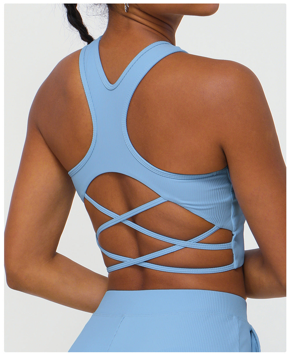 Cross Back Sports Yoga Bra