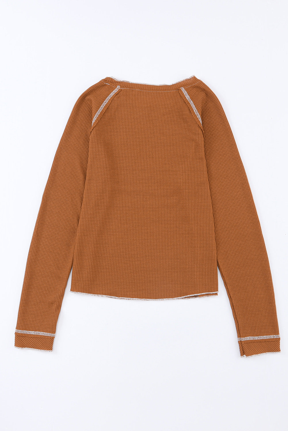 Waffle Knitted Casual Loose Top - Tamra.Shop.Social
