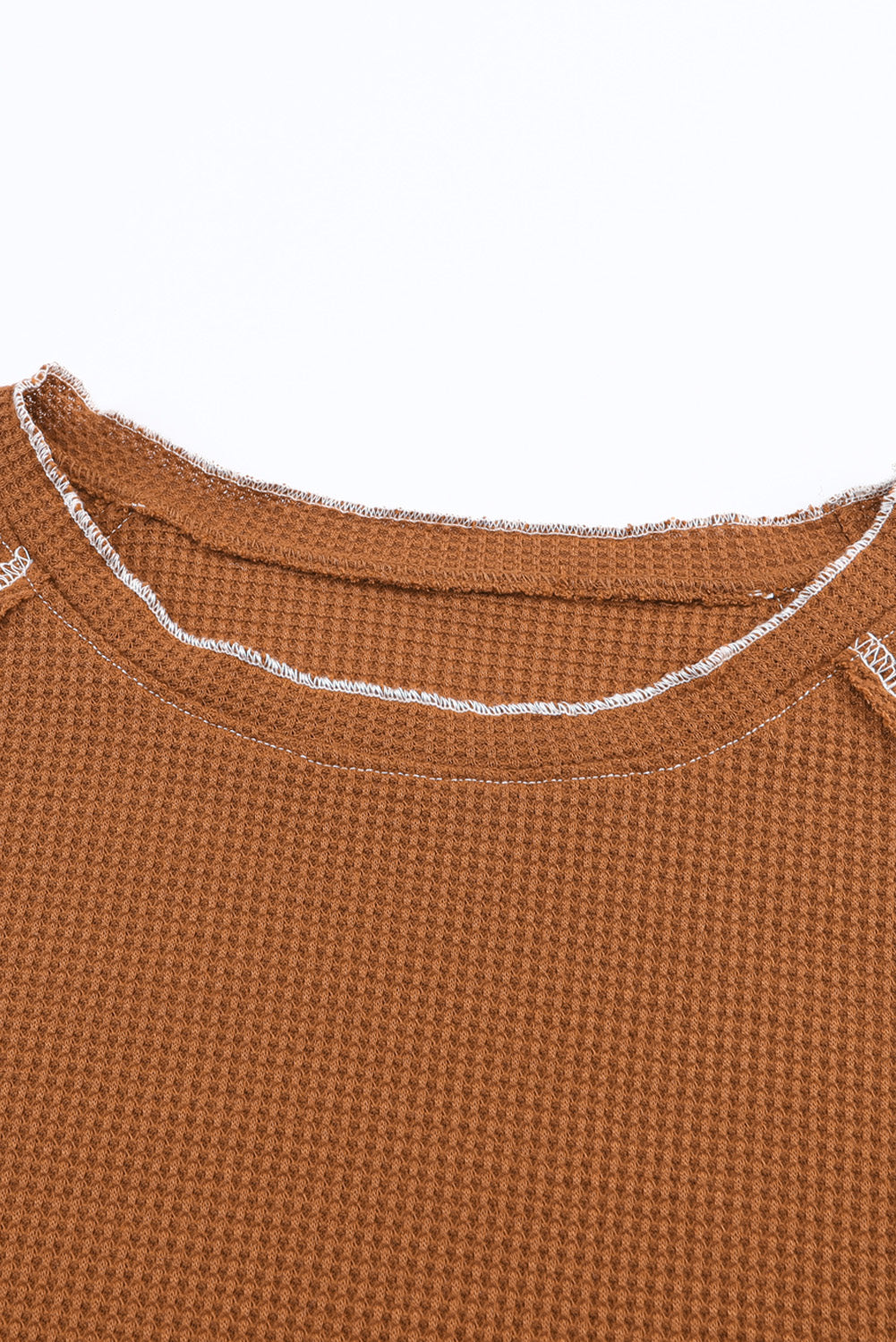Waffle Knitted Casual Loose Top - Tamra.Shop.Social