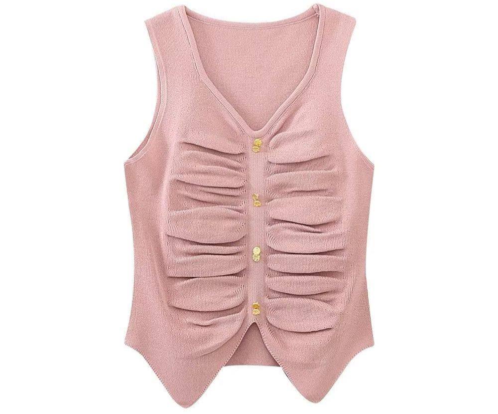 Fold Split Sexy Sling Bottoming Vest Top - Tamra.Shop.Social