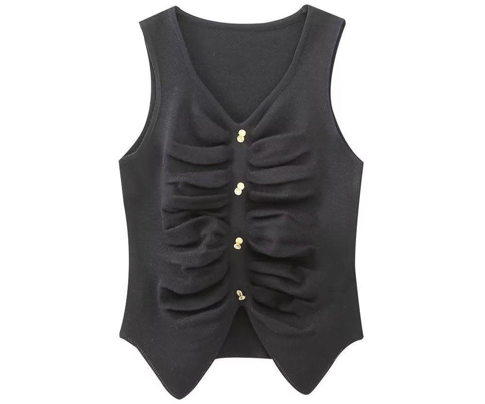 Fold Split Sexy Sling Bottoming Vest Top - Tamra.Shop.Social