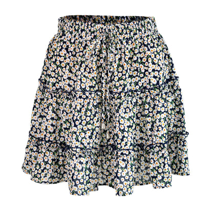 Ruffles Floral Skirt