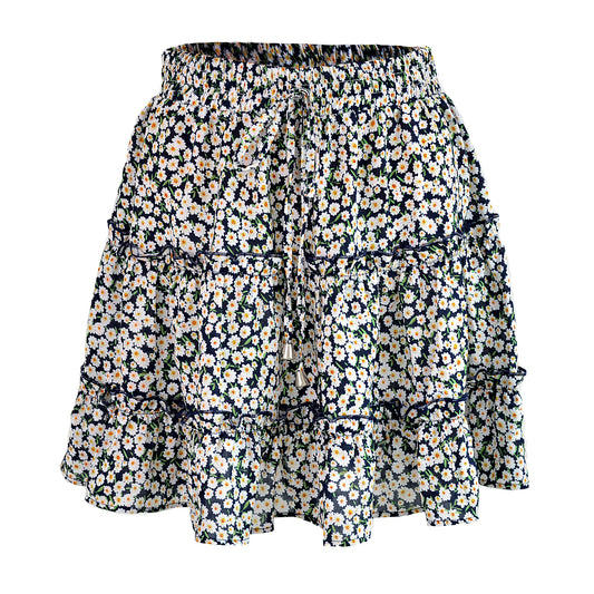 Ruffles Floral Skirt