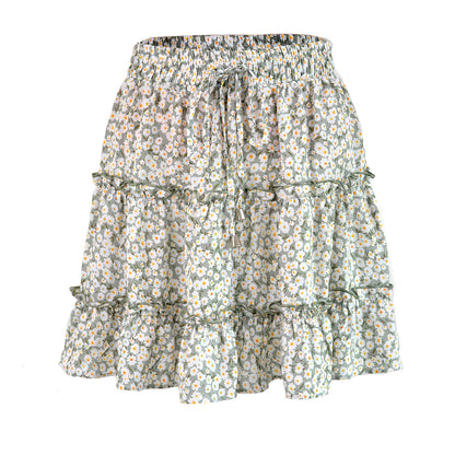 Ruffles Floral Skirt