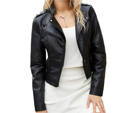 Rivet Leather Jacket