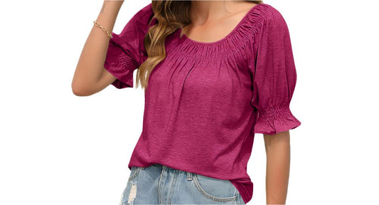 Ruffle Short Sleeve Top