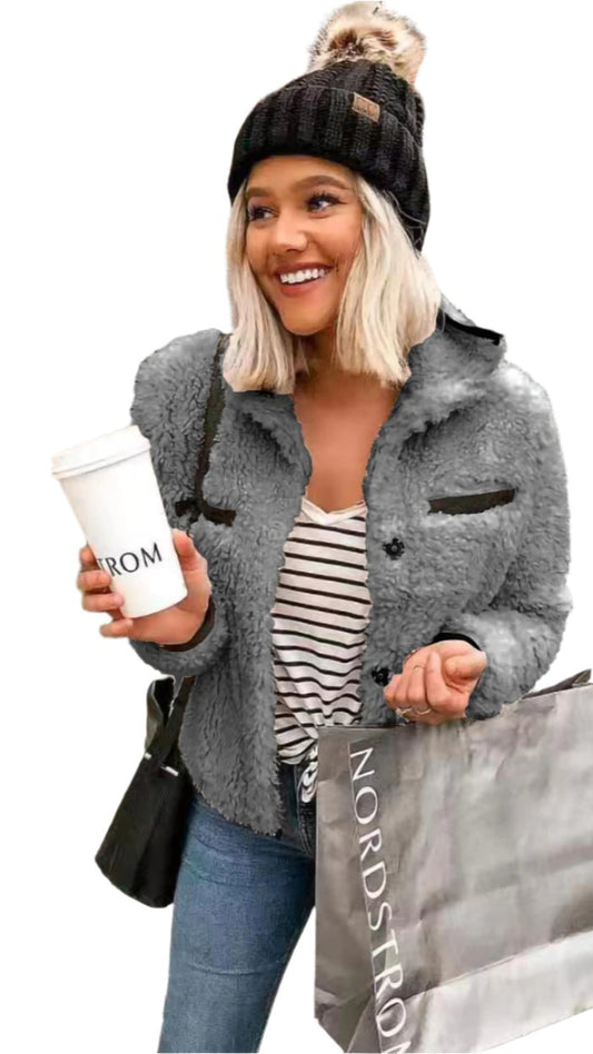 Wool Fleece Fur Plush Coat