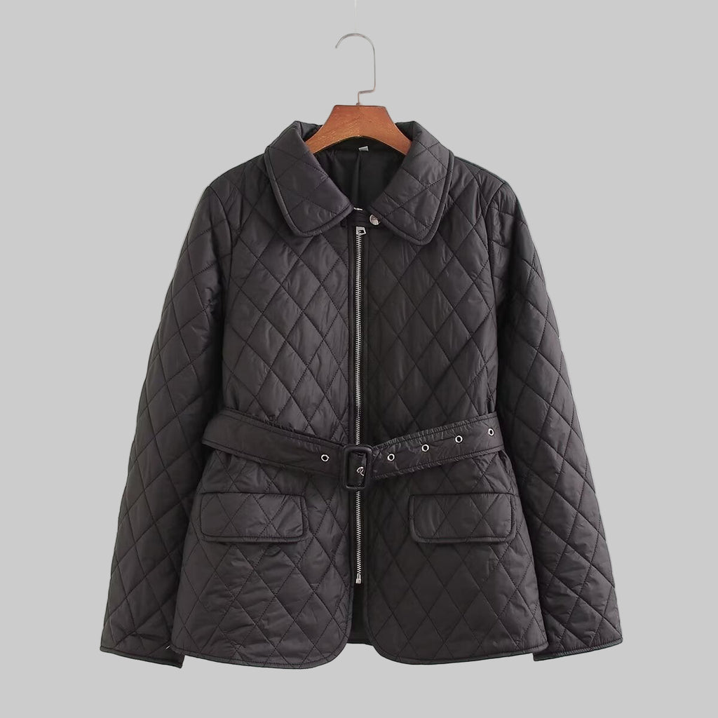 Quilted Belted Coat