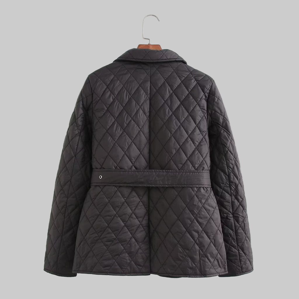 Quilted Belted Coat