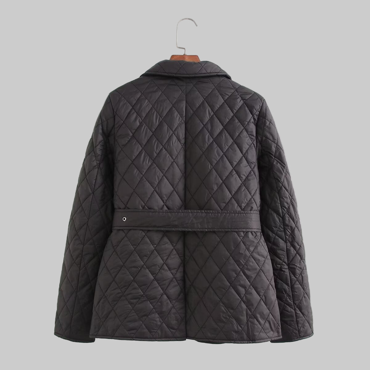 Quilted Belted Coat