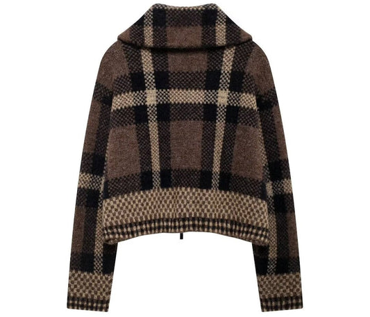 Plaid Jacket Coat