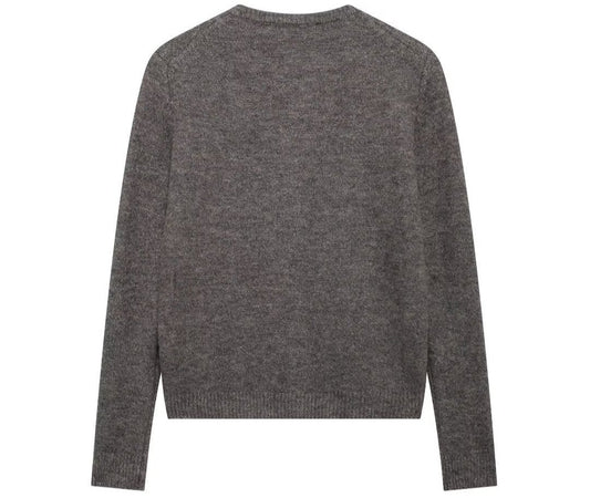 Stylish Simple Metal Button Knitted Cardigan