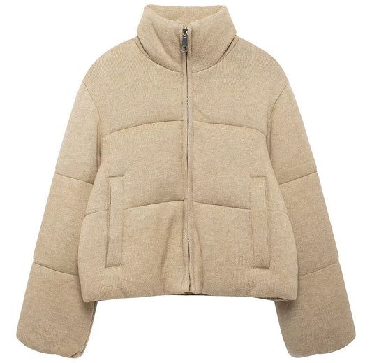 Stand Collar Thermal Cotton Jacket Coat